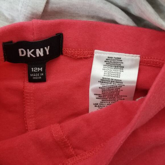 DKNY Short Sleeve Long Pant Outfit 12M - Picture 6 of 10